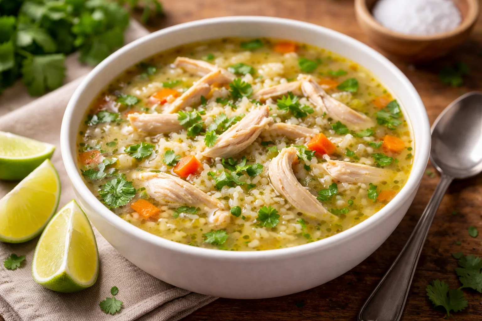 Deliciously Tangy Mexican Lime Chicken Rice Soup Recipe