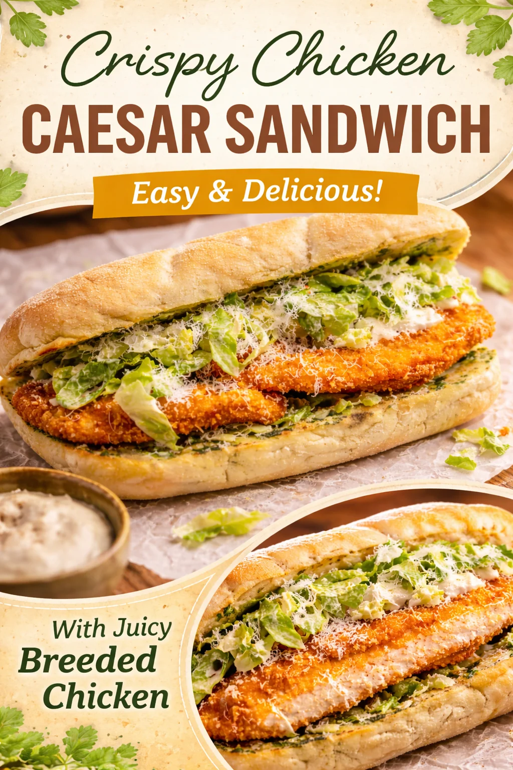 Mouthwatering Garlic Butter Chicken Caesar Sandwiches to Try Now