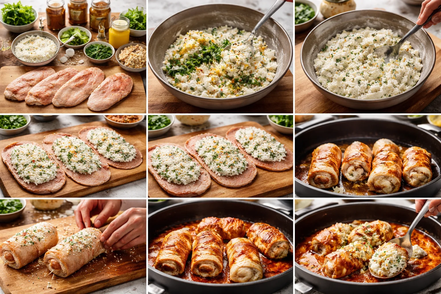 Savory Herbed Ricotta Stuffed Chicken Rolls for Cozy Nights