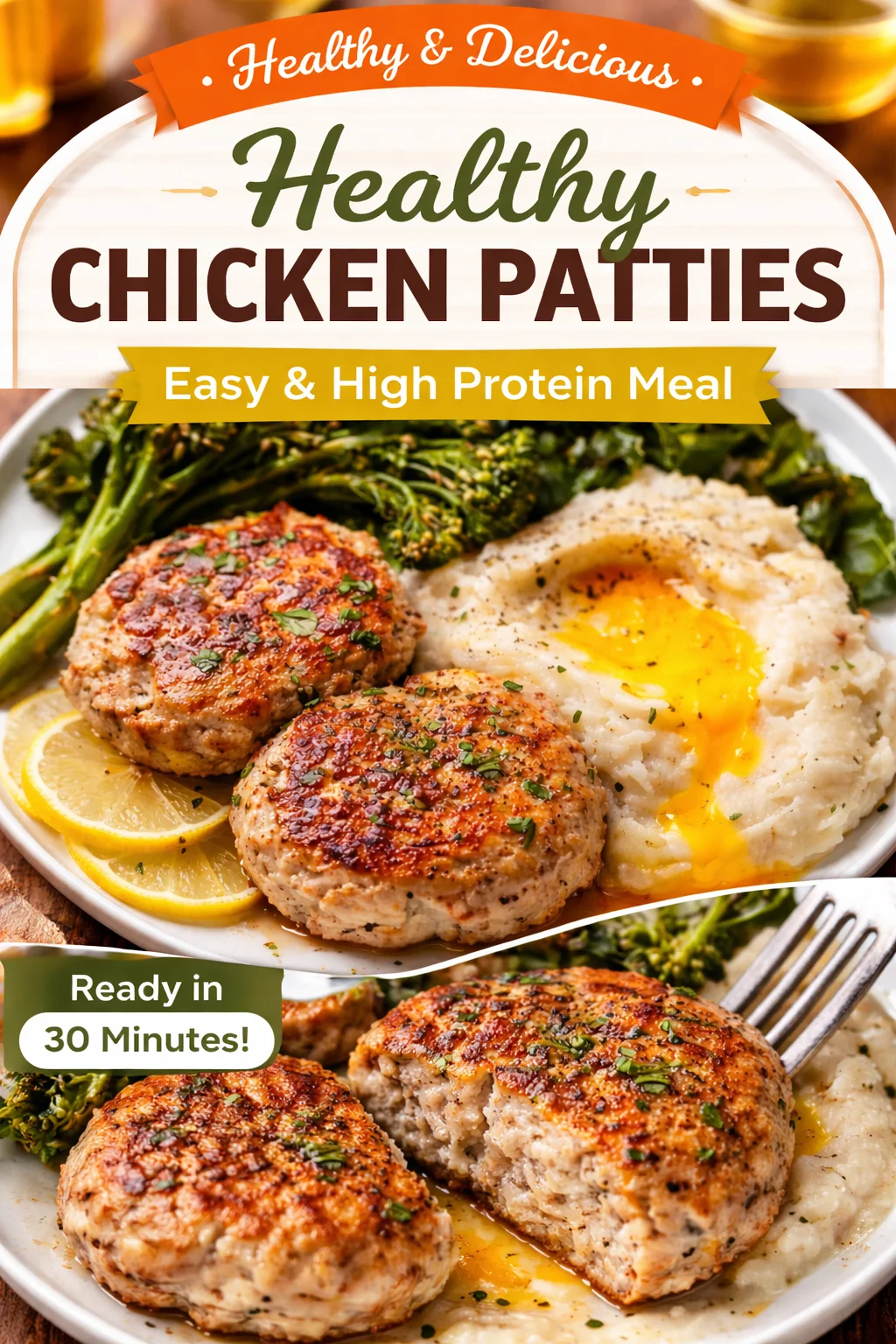 Savory Rosemary Lemon Chicken Patties with a Twist