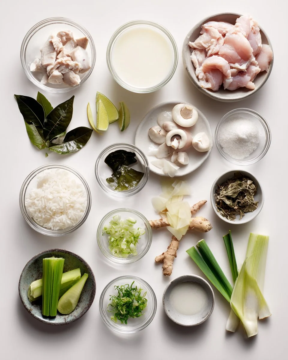 Authentic Tom Kha Gai (Thai coconut chicken soup)