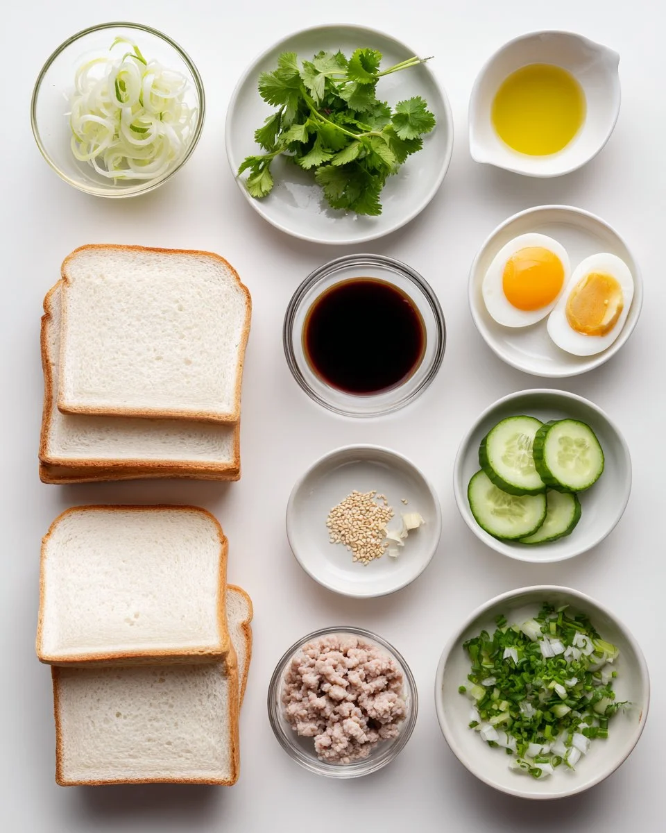 Baked Thai Pork Toast (Kanom Pung Na Moo)