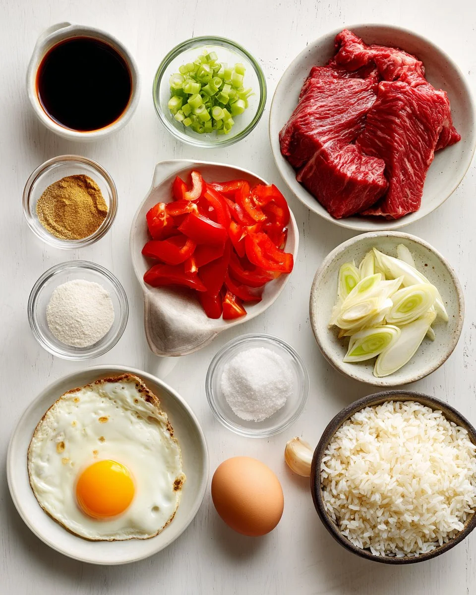 Beef Stir Fry with Tomatoes and Jasmine Rice