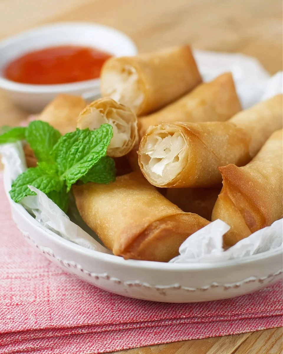 Crispy Chicken and Cheese Golden Bags