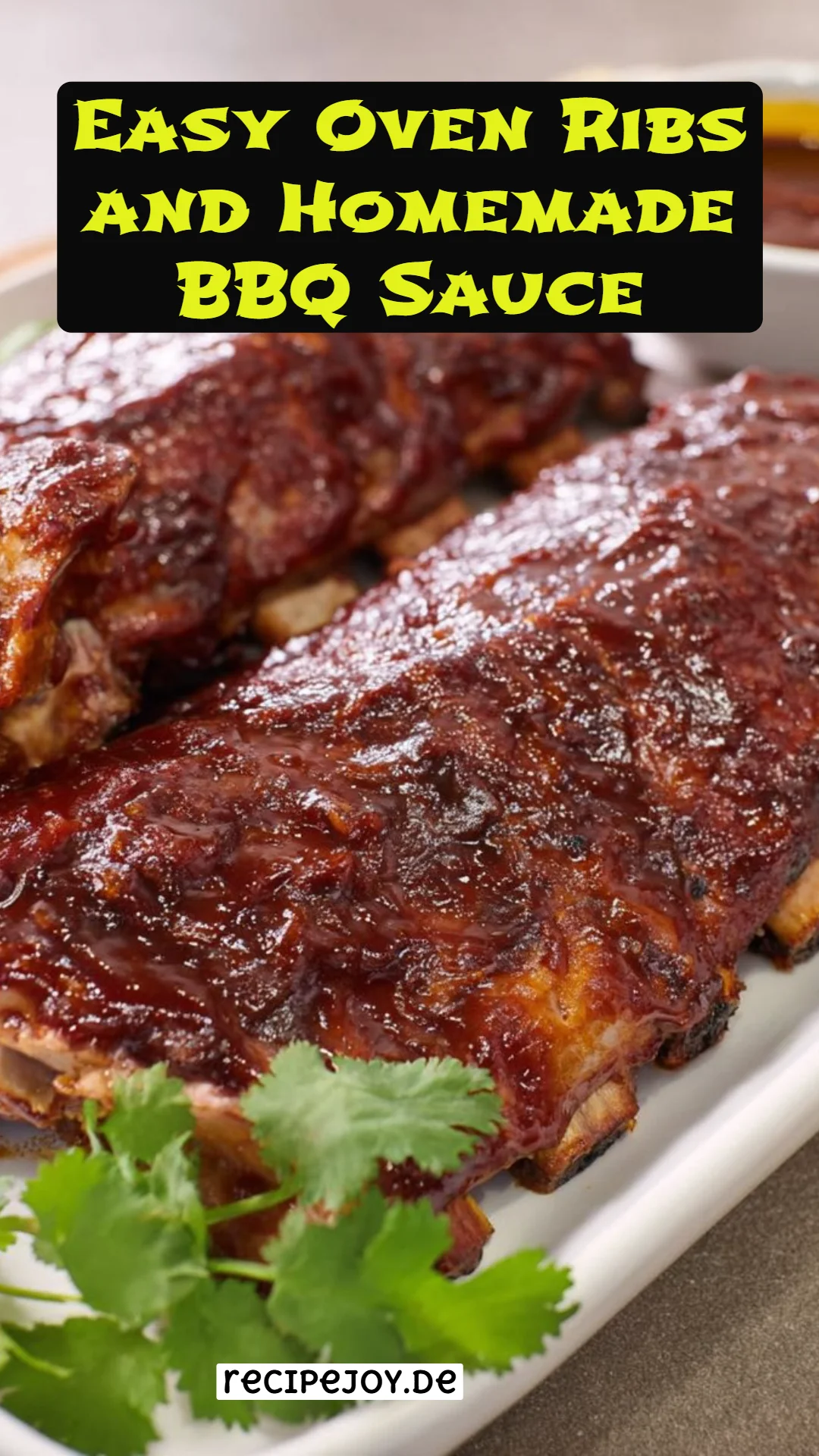 Easy Oven Ribs and Homemade BBQ Sauce