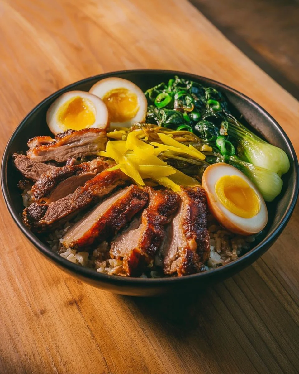 Khao Kha Moo - Thai Braised Pork Leg