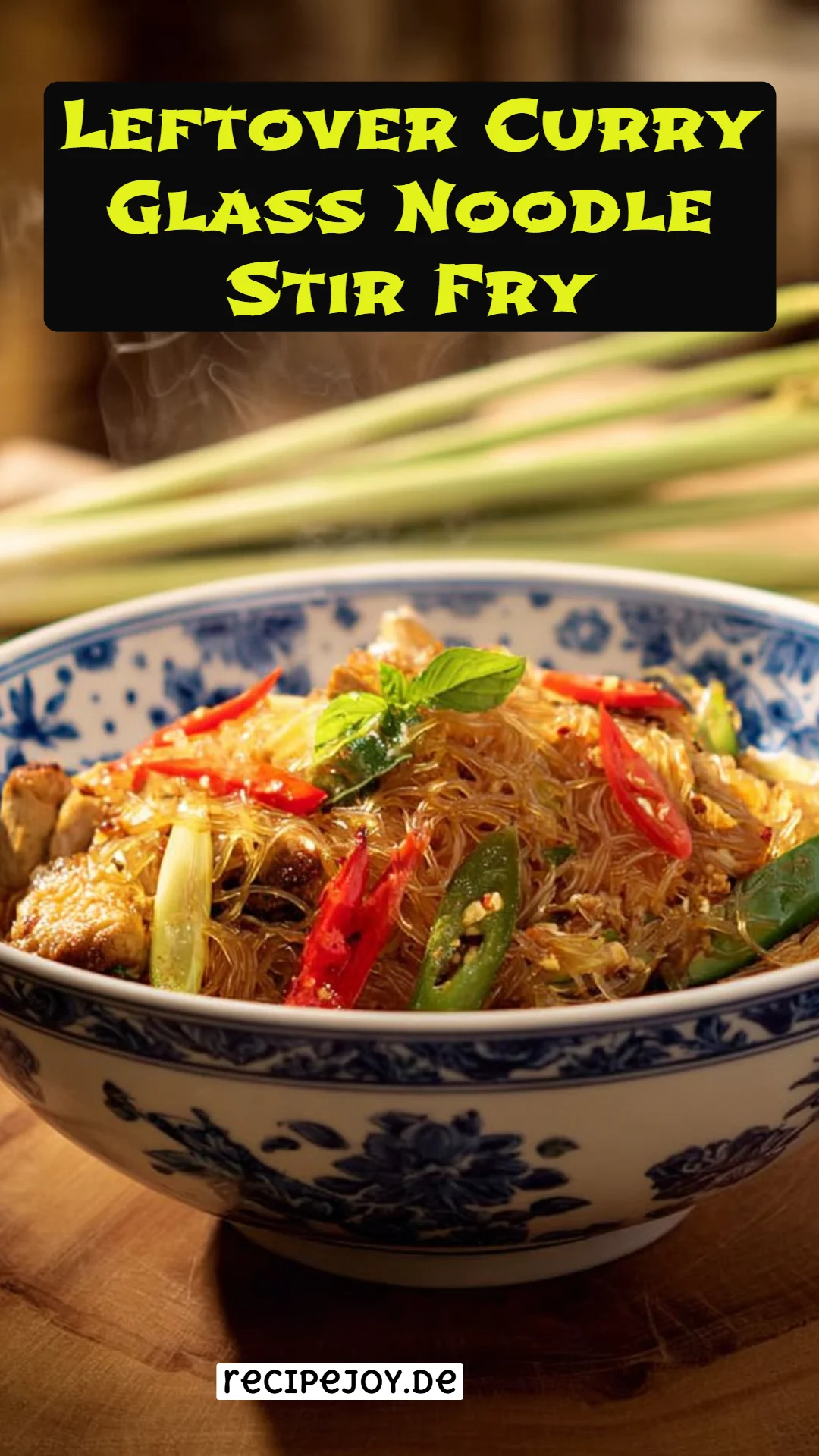 Leftover Curry Glass Noodle Stir Fry