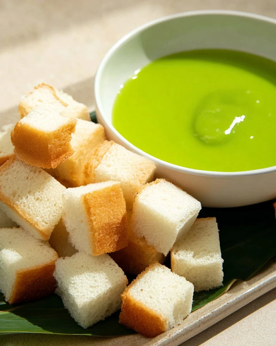 Pandan Coconut Custard Fondue