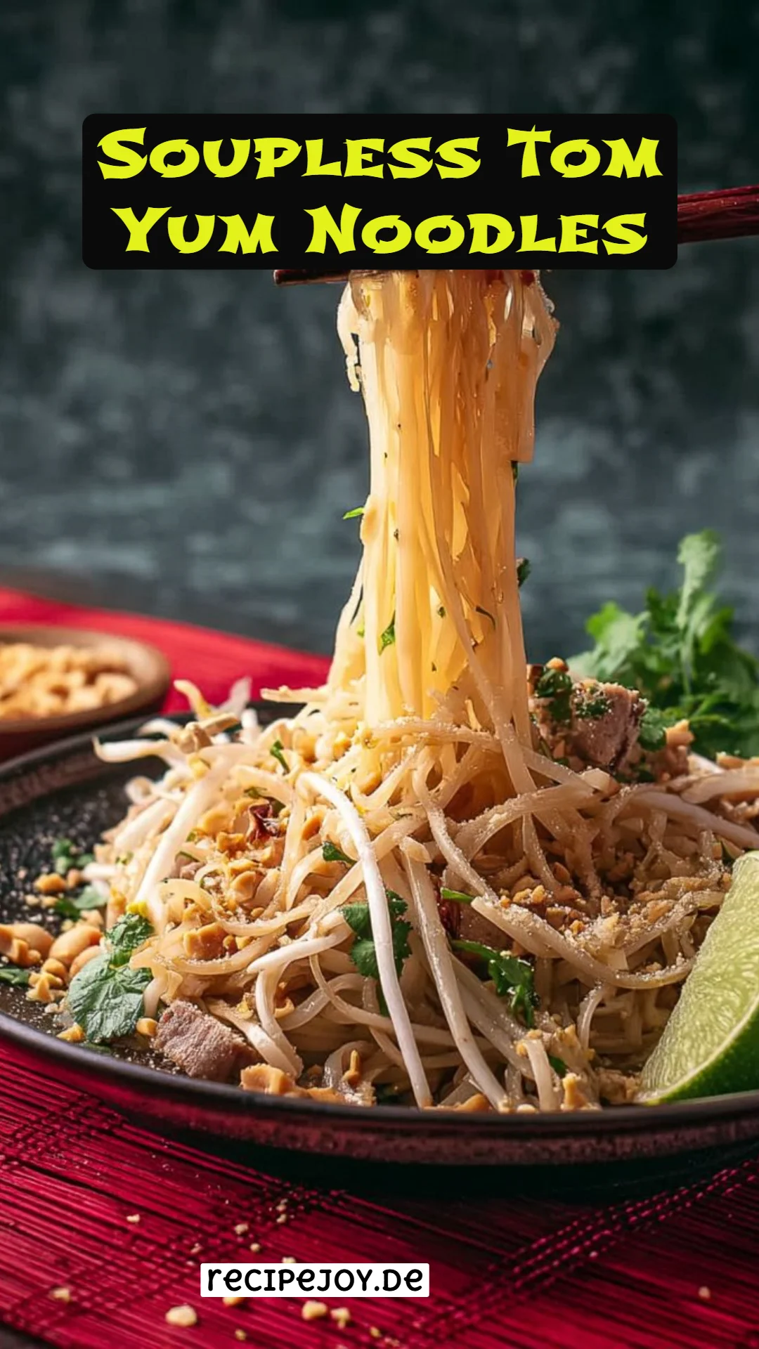 Soupless Tom Yum Noodles