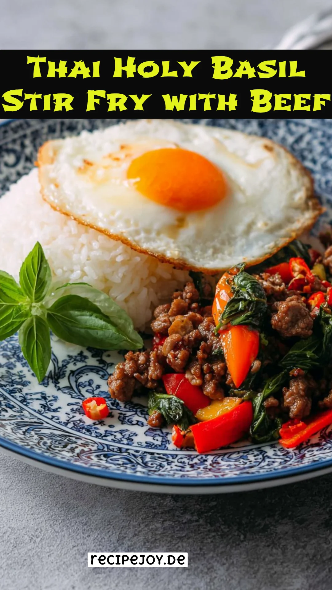 Thai Holy Basil Stir Fry with Beef