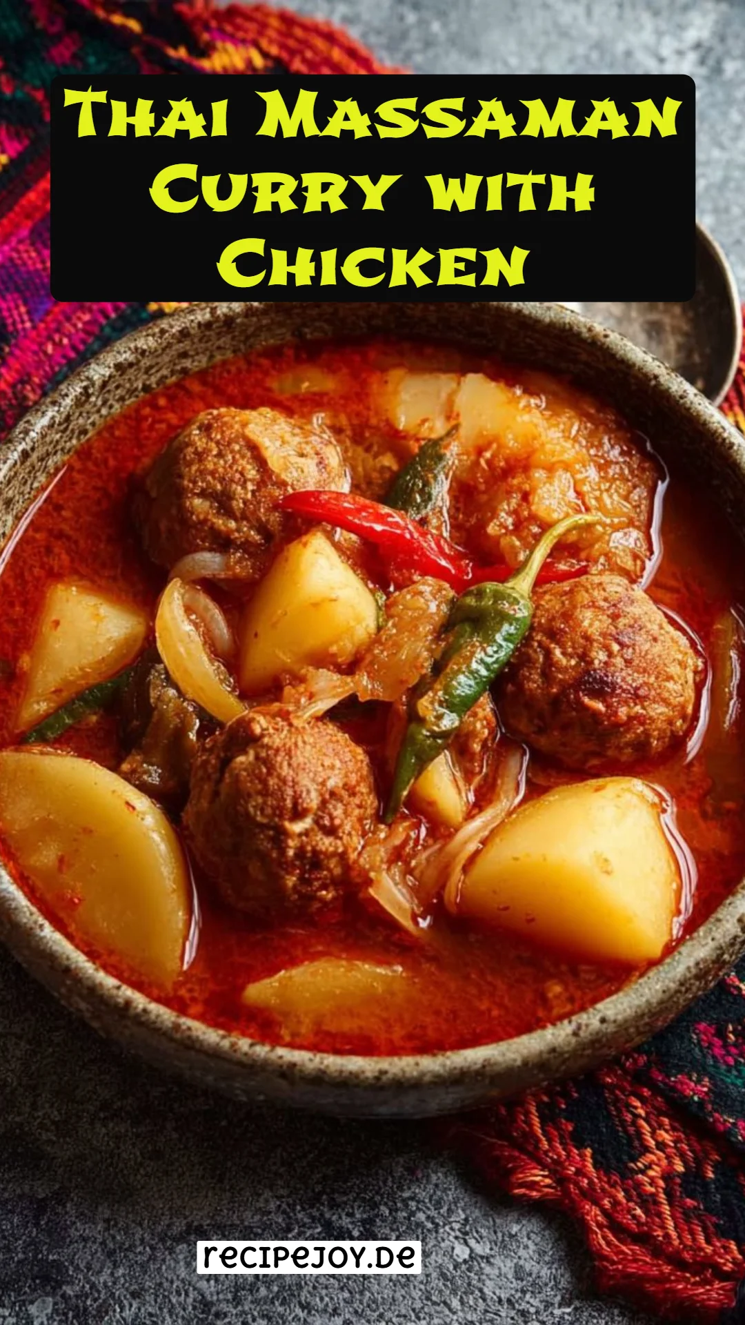 Thai Massaman Curry with Chicken