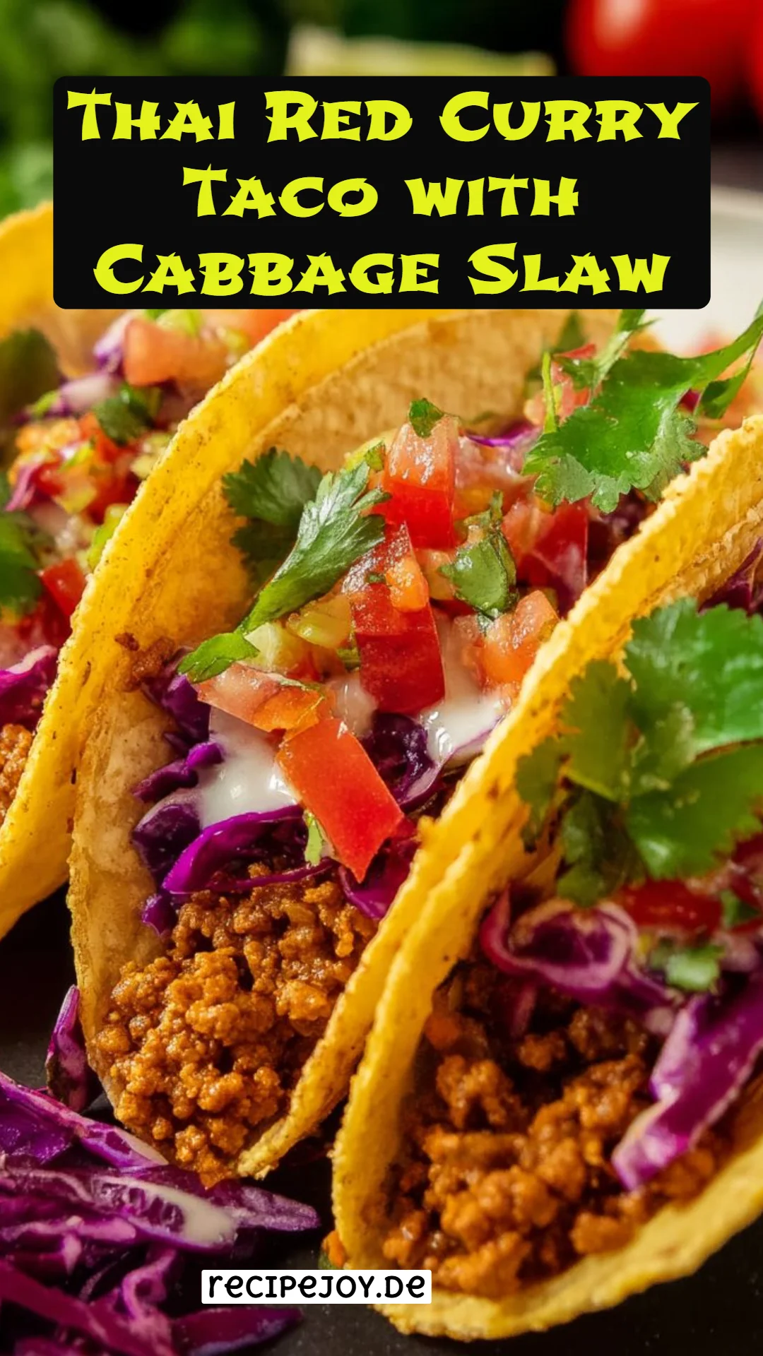 Thai Red Curry Taco with Cabbage Slaw