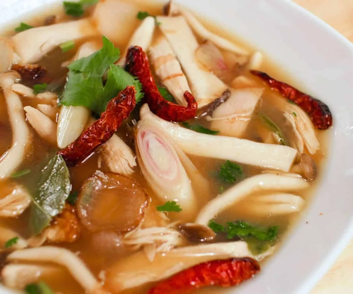 Thai Smoky Hot and Sour Soup Tom Kloang