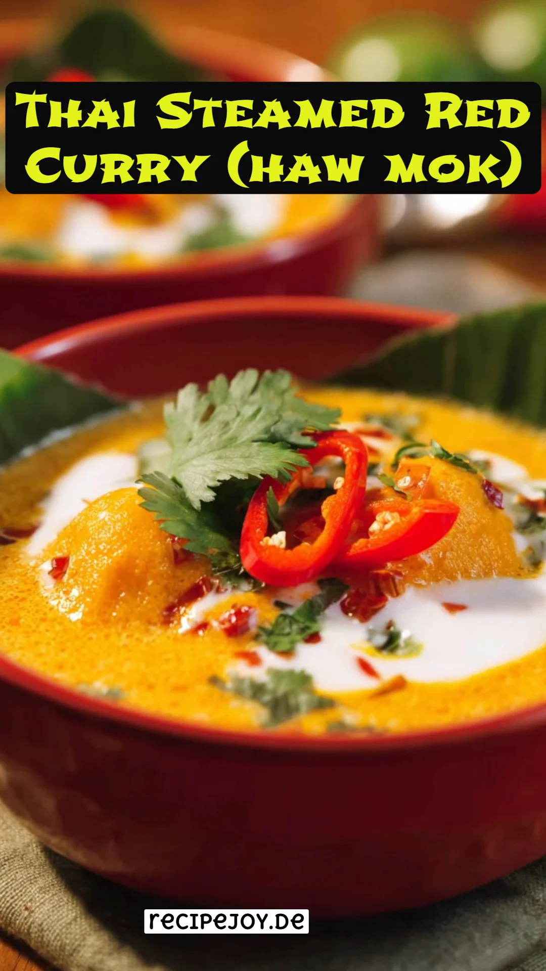 Thai Steamed Red Curry (haw mok)