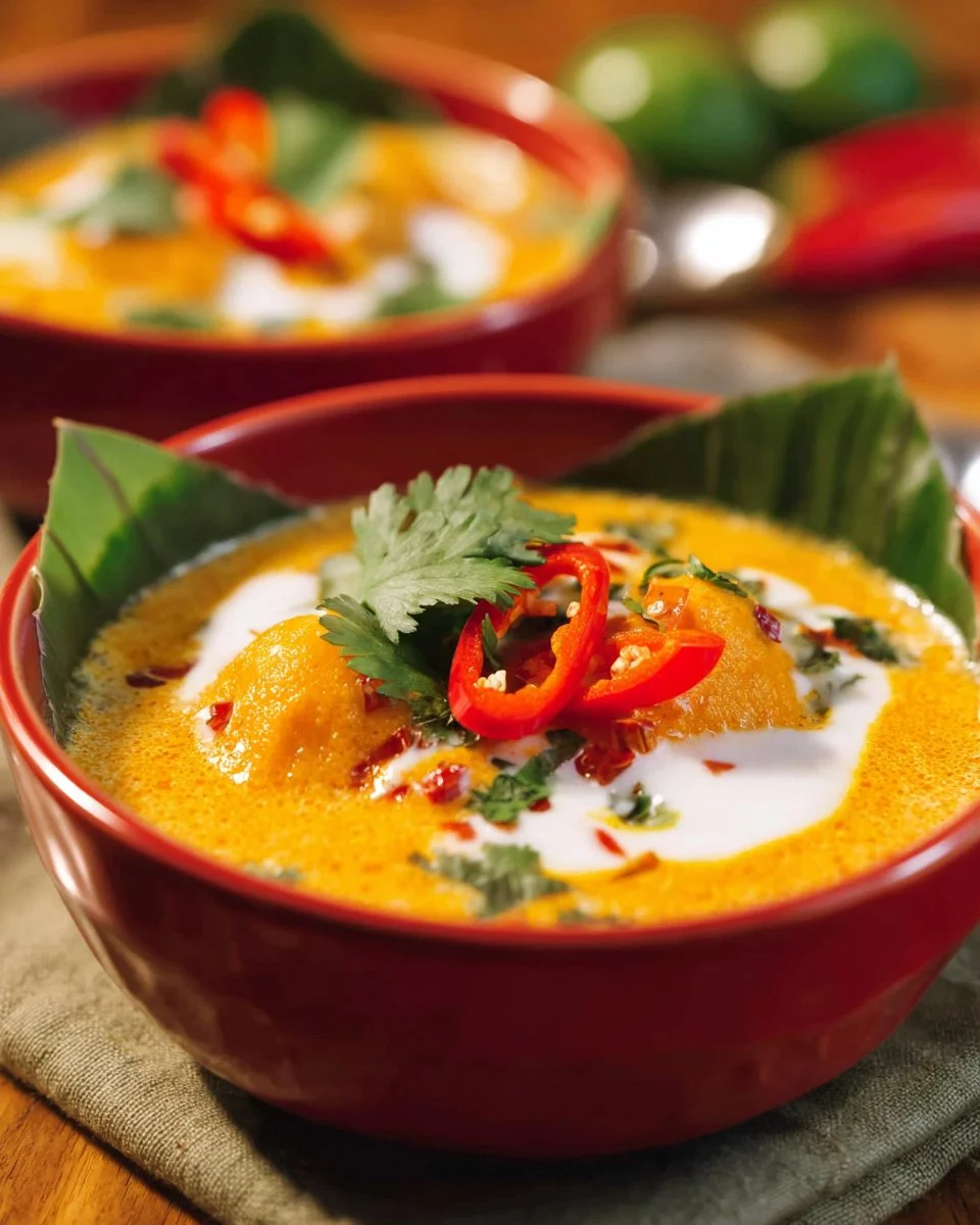 Thai Steamed Red Curry (haw mok)