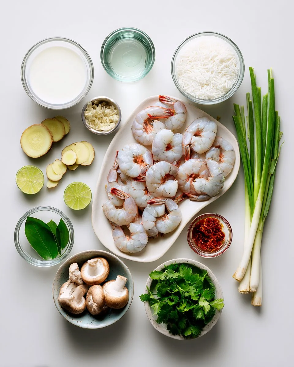 Thai Tom Yum Soup with Shrimp Creamy Style