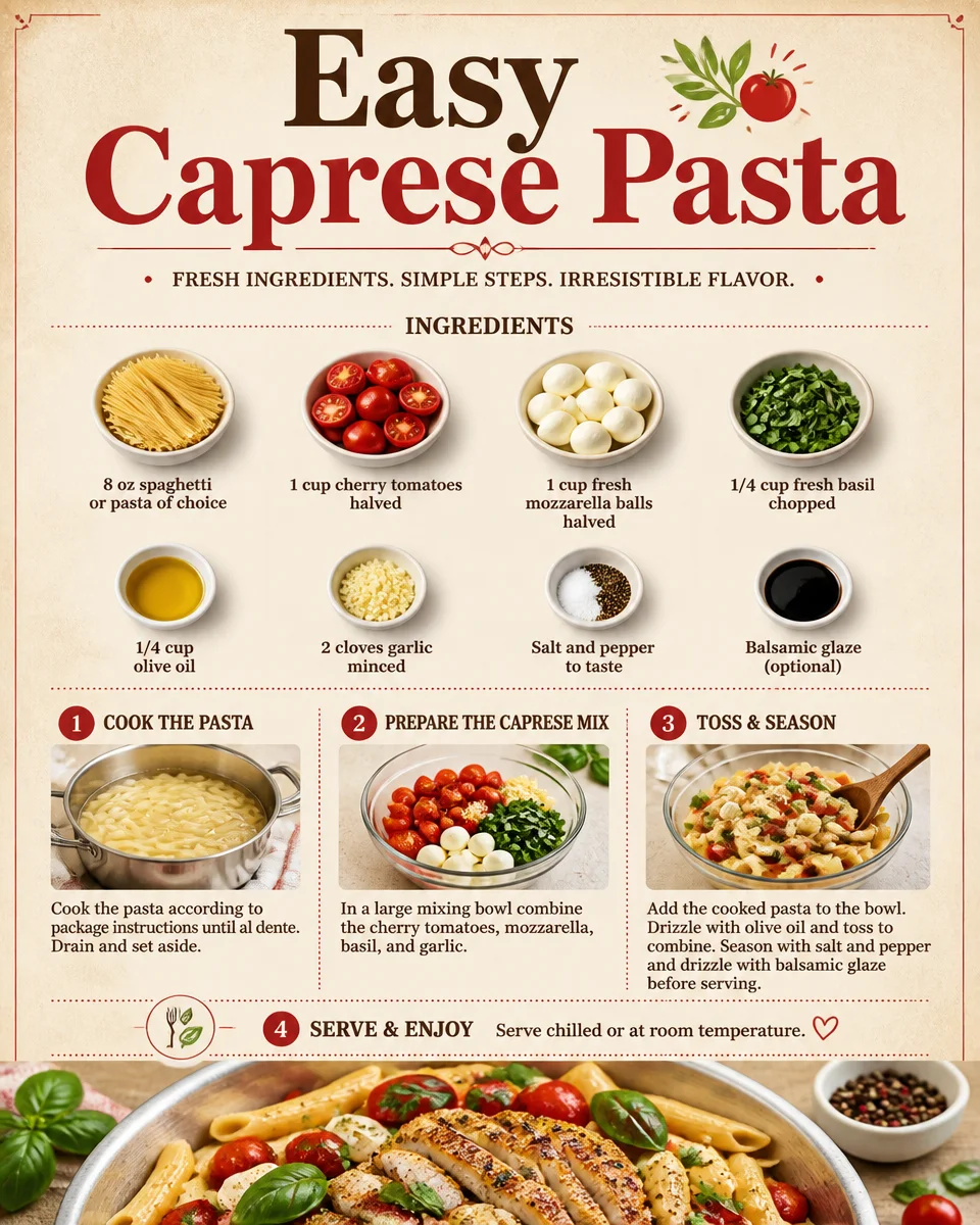 Easy Caprese Pasta