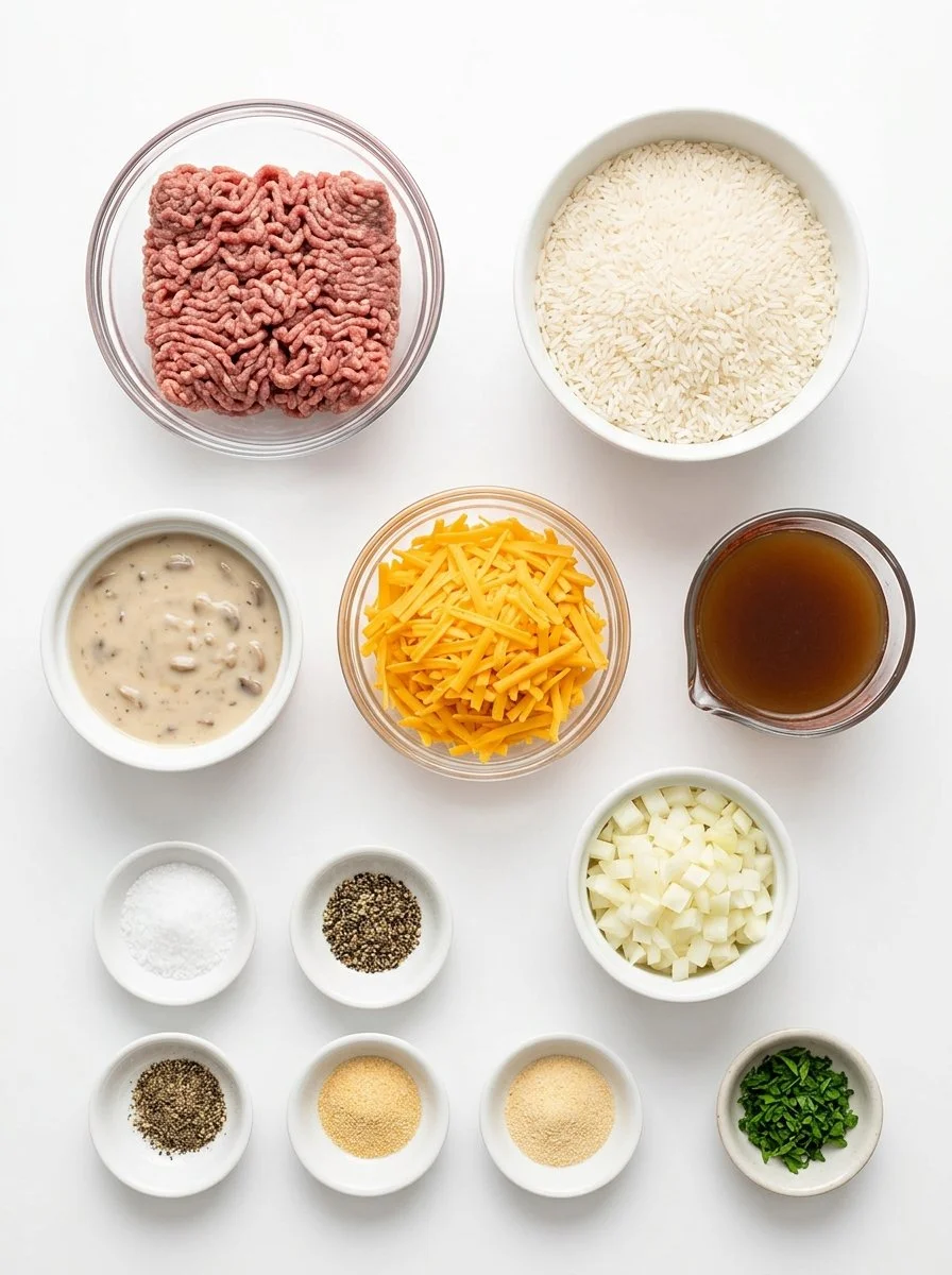 Ground Beef and Rice Casserole