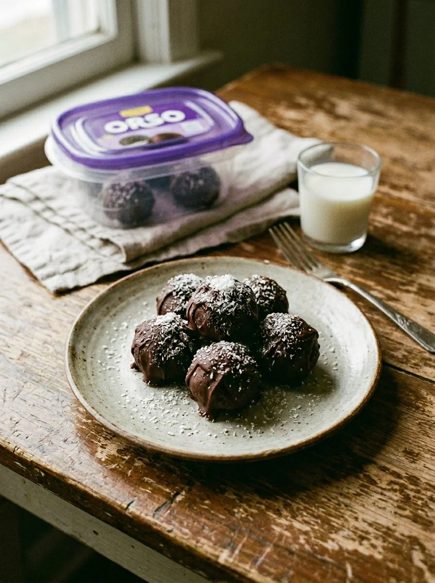 Delicious Oreo Truffles coated in chocolate, perfect for sweet cravings.
